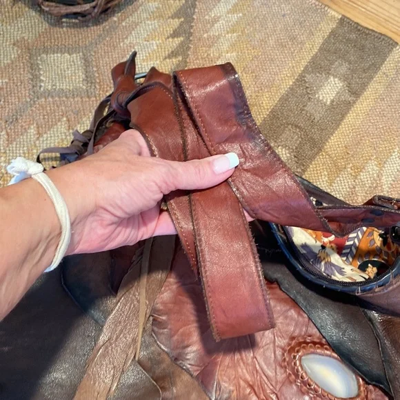 🎉  AMAZING BOHEMIAN LEATHER & STONE BAG‼️ - Picture 16 of 17
